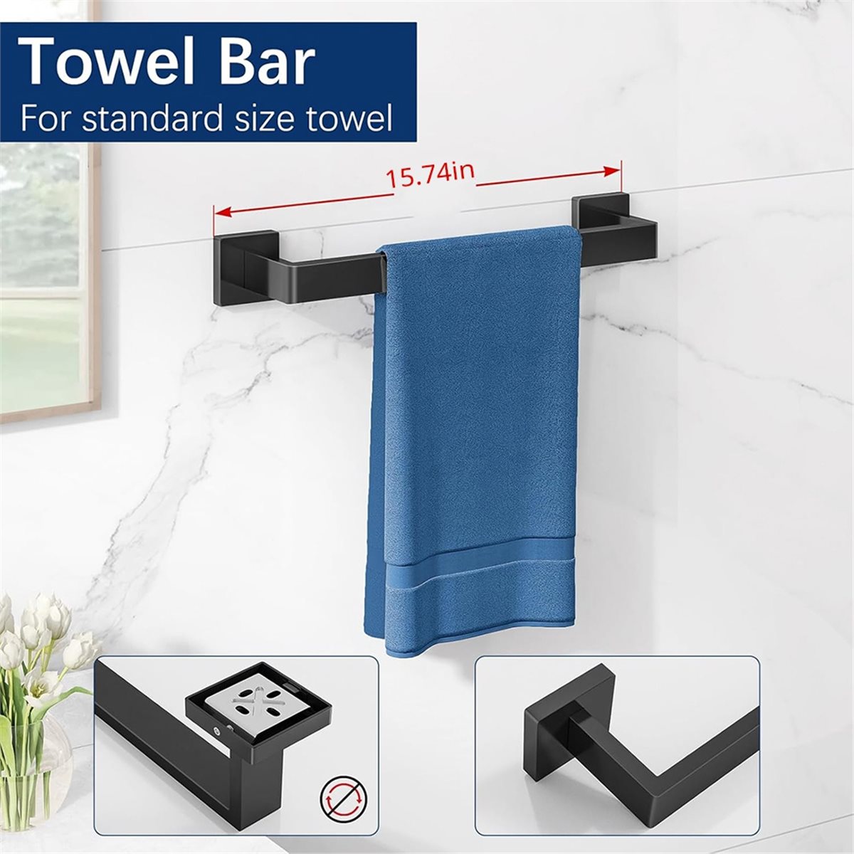 Home Hardware Bathroom Accessories - Zestaw akcesoriów łazienkowych 5 szt. Uchwyty