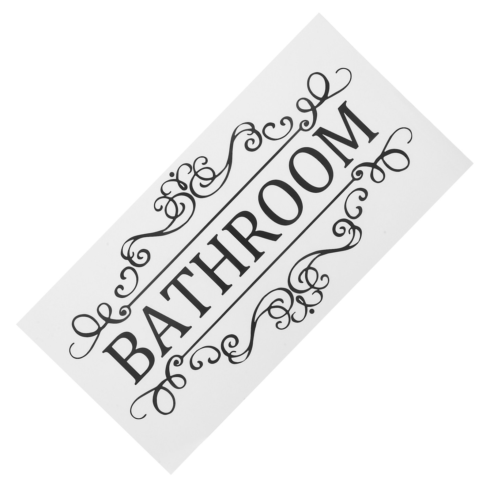 Home Bathroom Door Signs - Zdejmowana wodoodporna naklejka ścienna do łazienki,