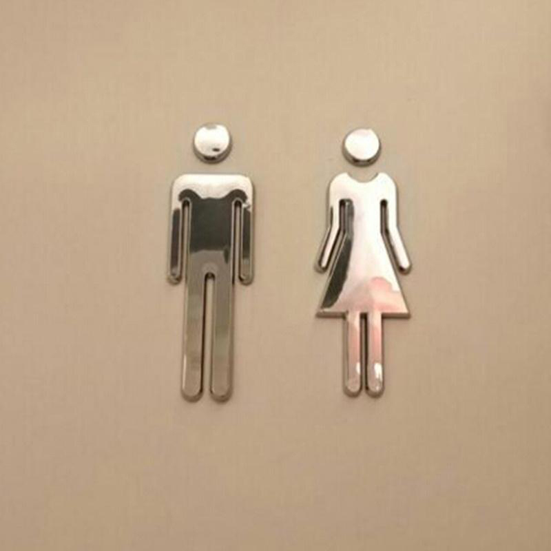 Home Bathroom Door Signs - 3D lustro akrylowe znak na drzwi