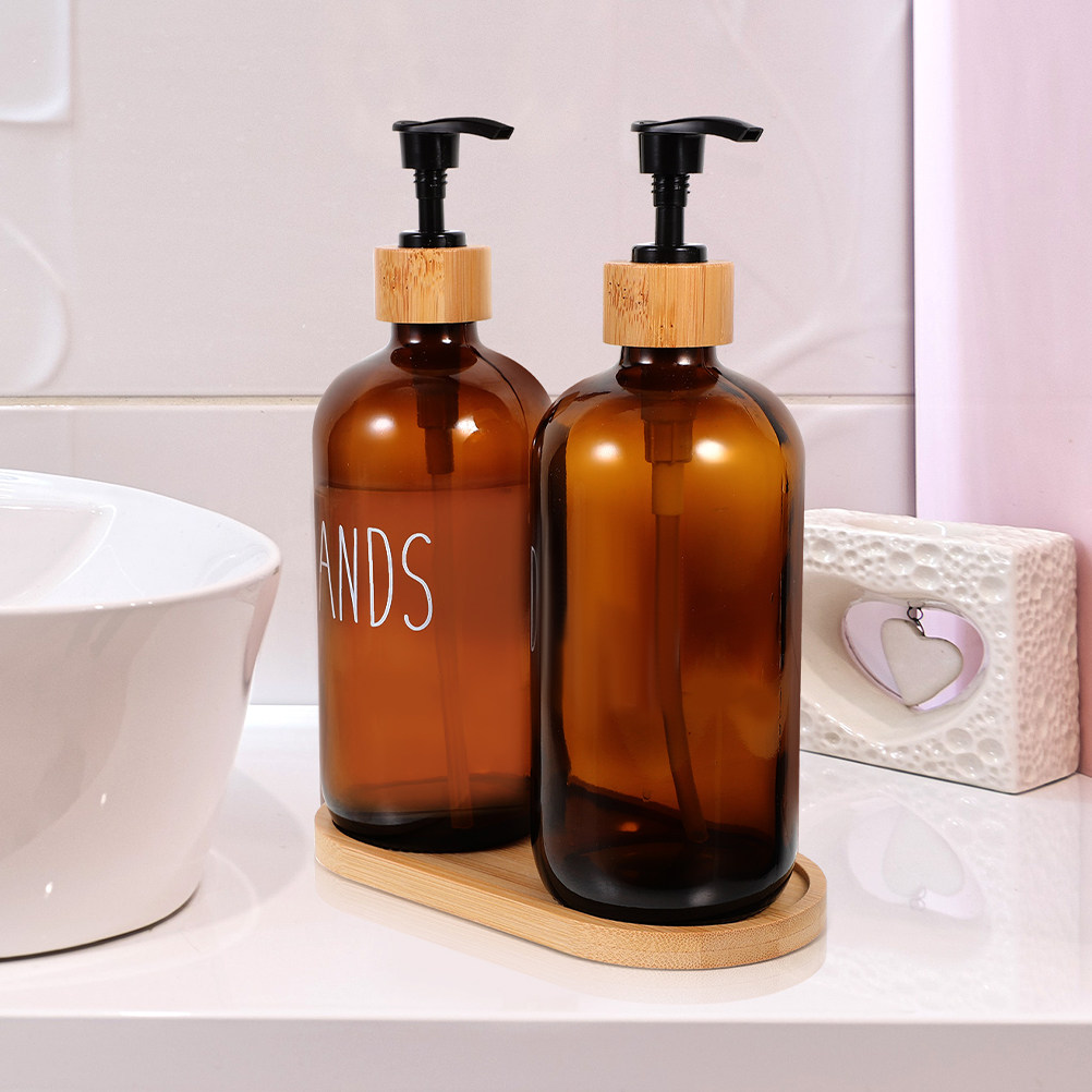 Home Bathroom Soap Dispenser - Dozownik do mydła ze szkła, wielokrotnego