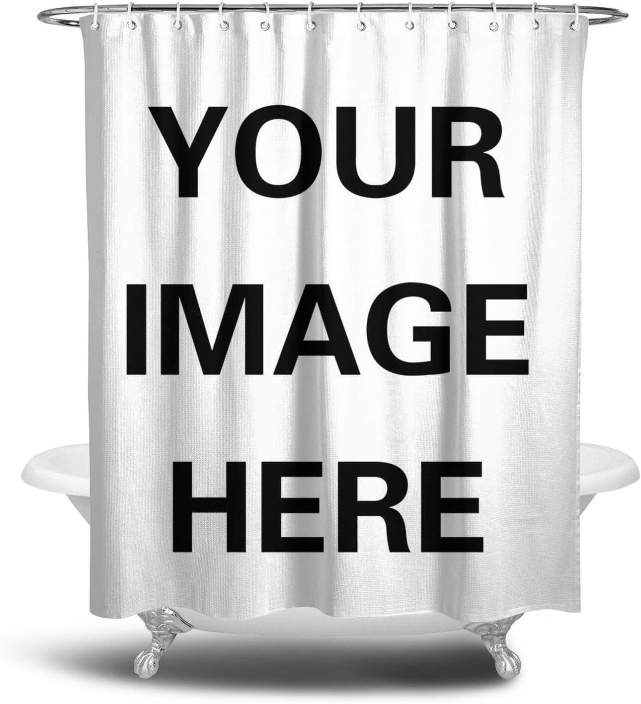 Home Bathroom Images - Personalizowana zasłona prysznicowa z własnym zdjęciem,