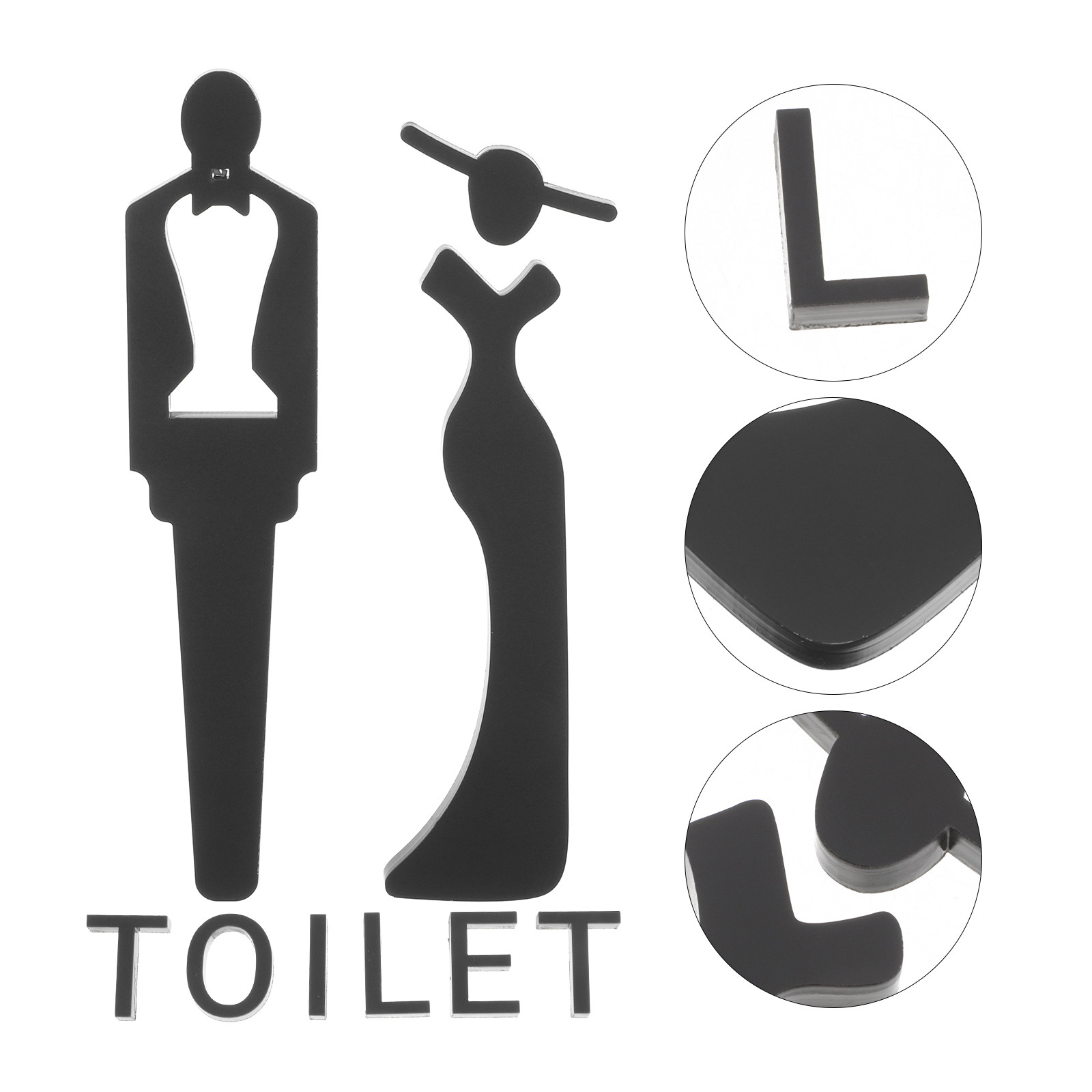 Home Bathroom Door Signs - Akrylowe 3D tabliczki łazienkowe z oznaczeniem