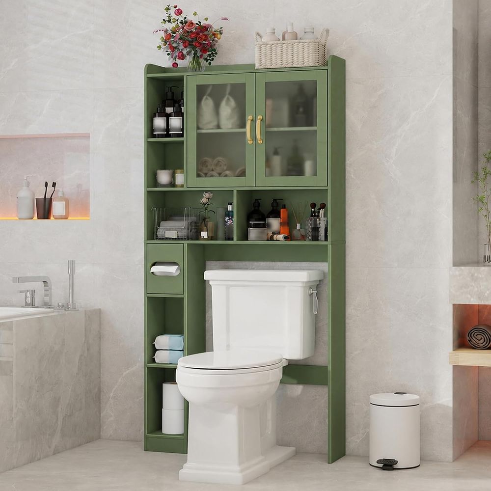 Home In Bathroom - Oszczędzająca miejsce akrylowa szafka nad toaletą