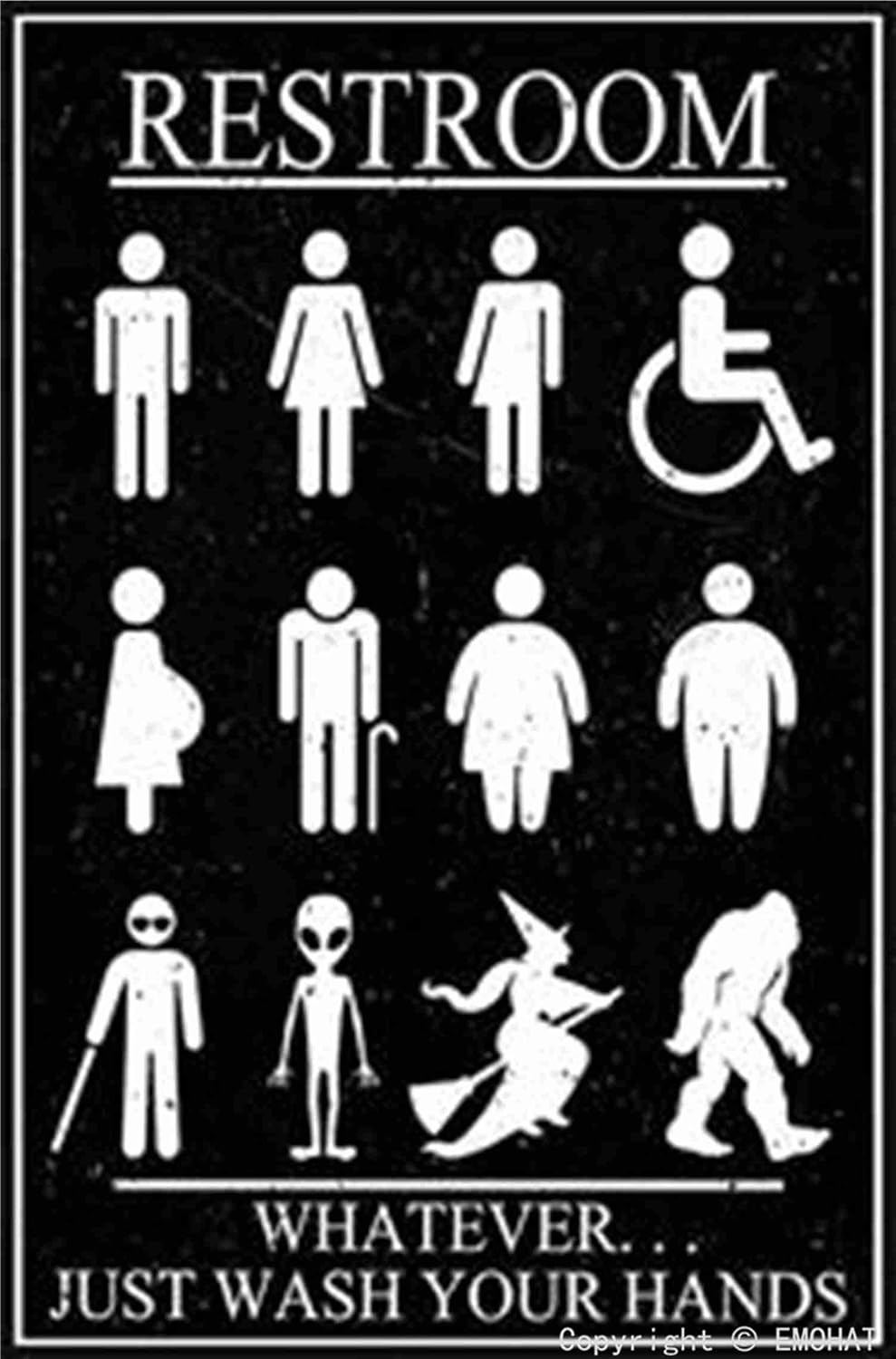 Home Bathroom Door Signs - Zabawna tabliczka na toaletę: „Coś takiego,