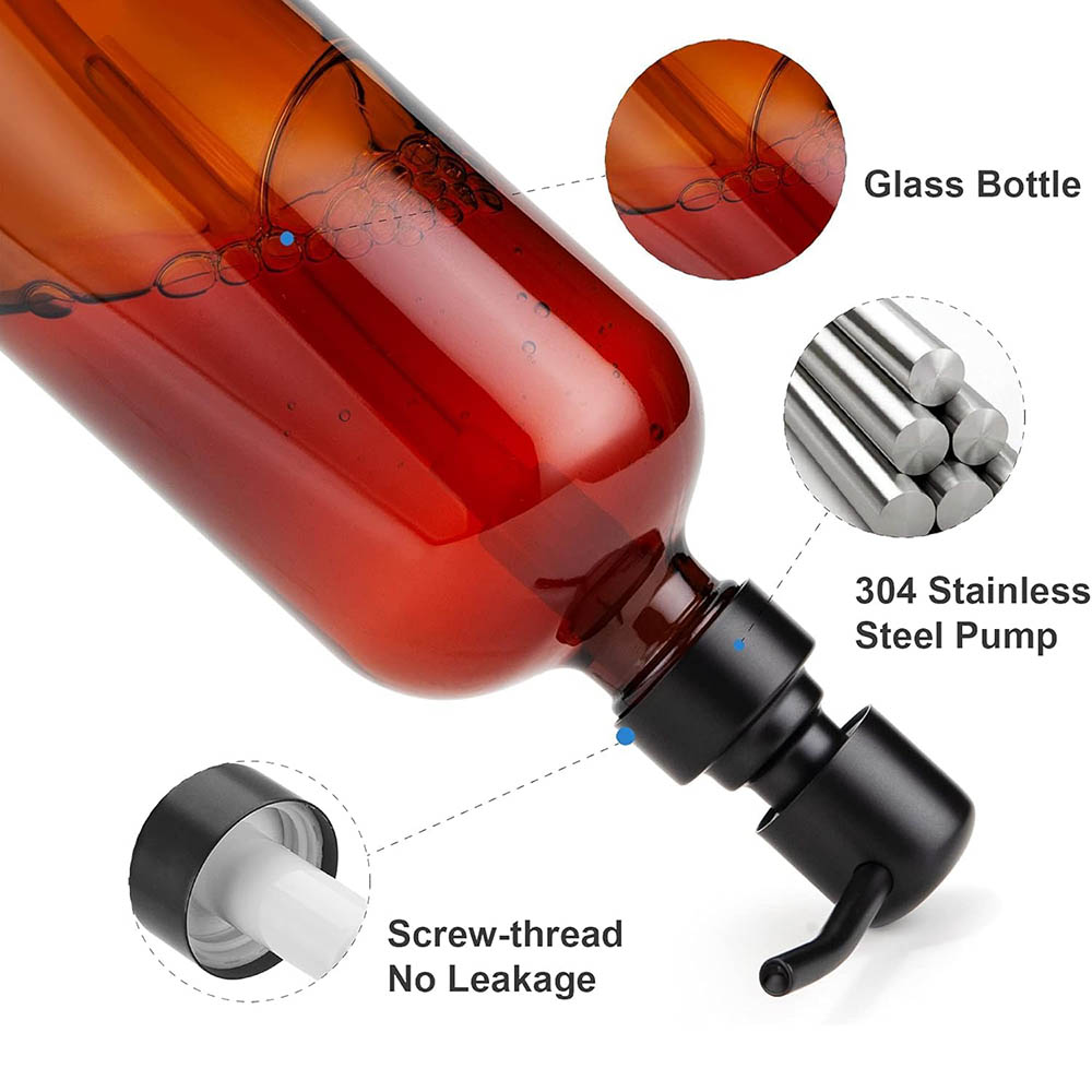 Dozownik do mydła z brązowego  – Home Bathroom Soap Dispenser recenzja i cena