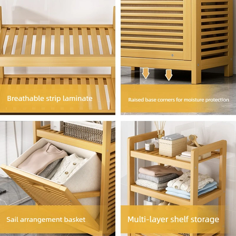 Wielopoziomowy bambusowy kosz  – Home Bathroom Ventilation recenzja i cena