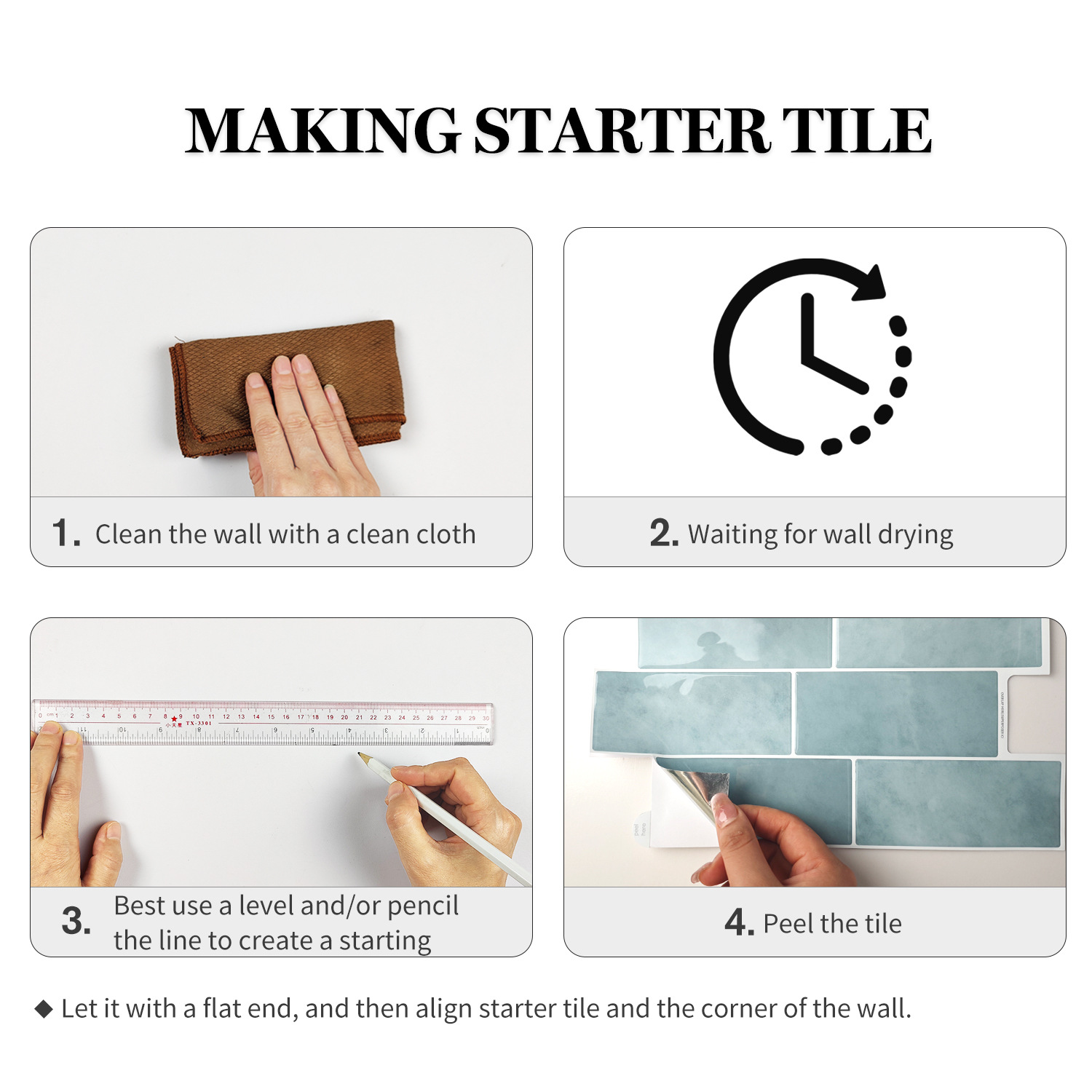 5 szt. Naklejek ściennej 3D z  – Home Kitchen Bathroom Cleaning recenzja i cena
