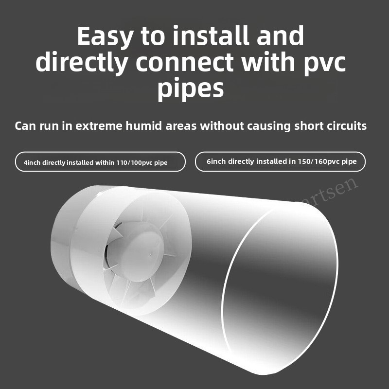 Wentylator kanałowy 4/6 cali,  – Home Bathroom Ventilation recenzja i cena