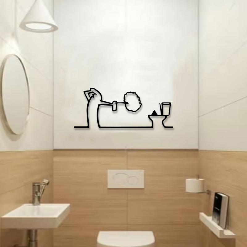 Nowy Minimalistyczny Metalowy  – Home Bathroom Door Signs recenzja i cena