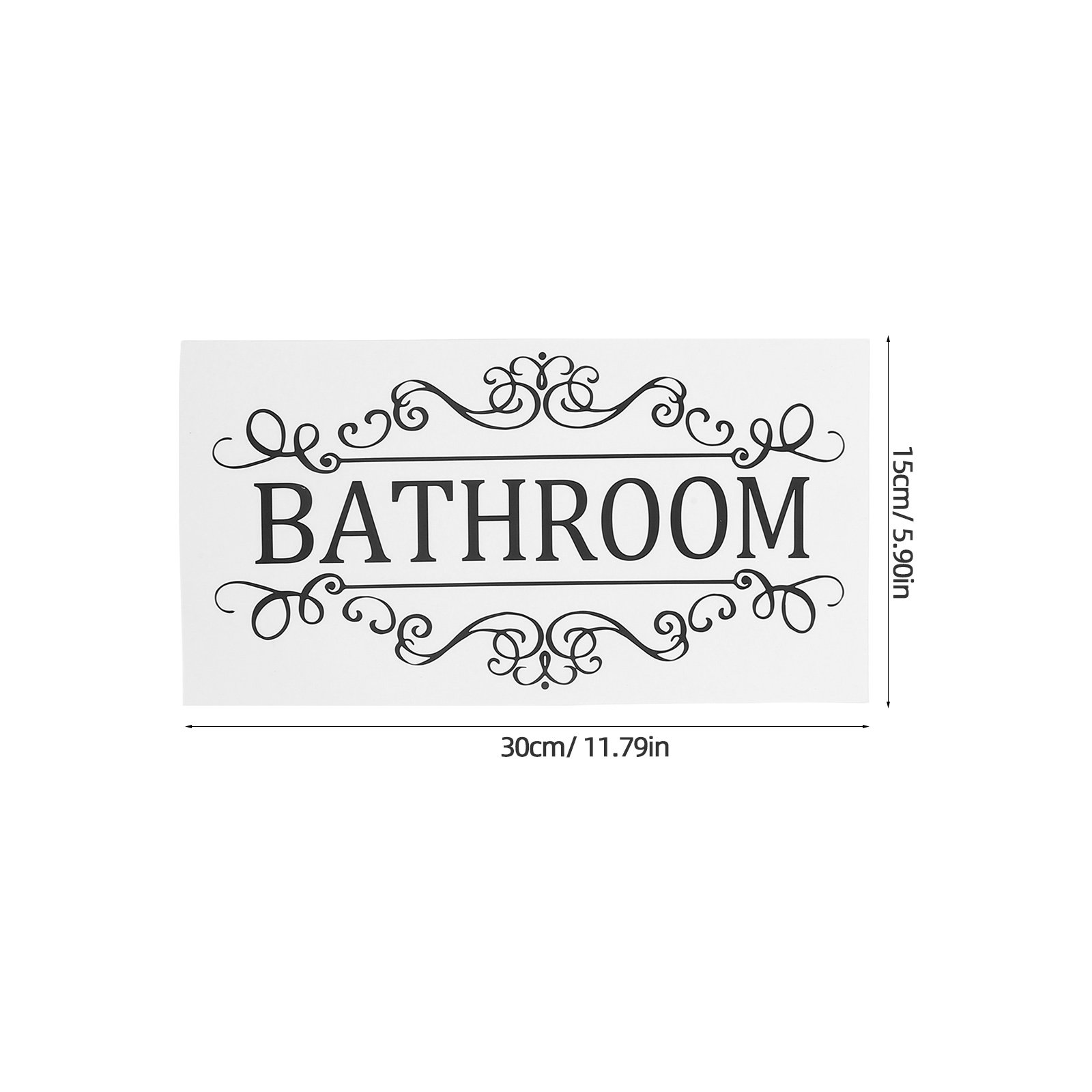 6 szt. minimalistycznych prost – Home Bathroom Door Signs recenzja i cena