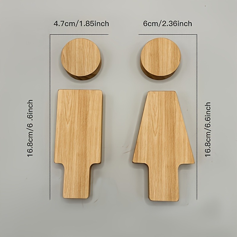 2 SZT. Drewniany Znak Łazienko – Home Bathroom Door Signs recenzja i cena