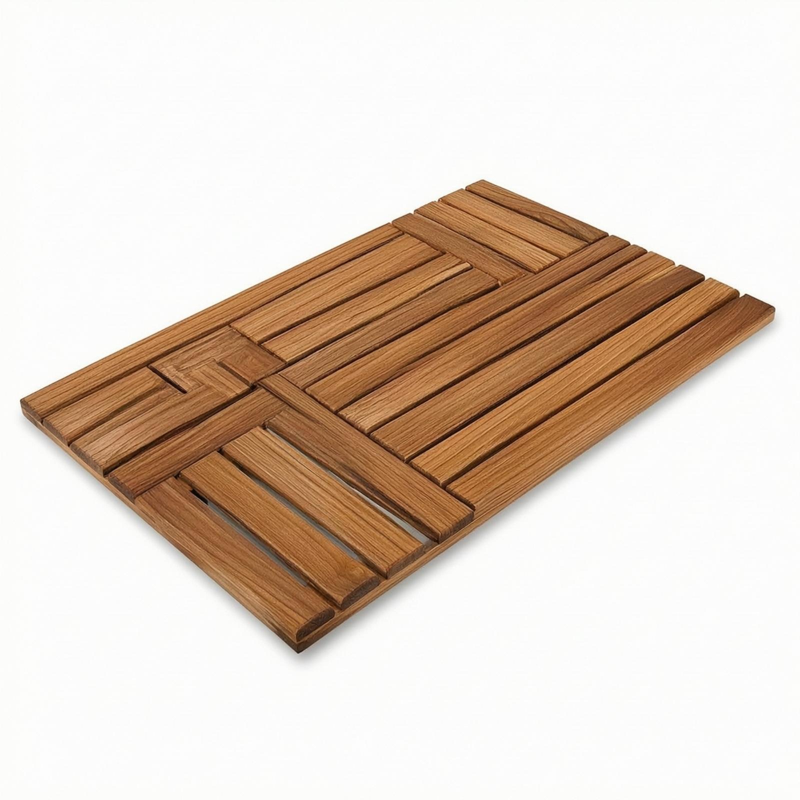 Podwyższona drewniana mata pod – Home Bathroom With Sauna recenzja i cena