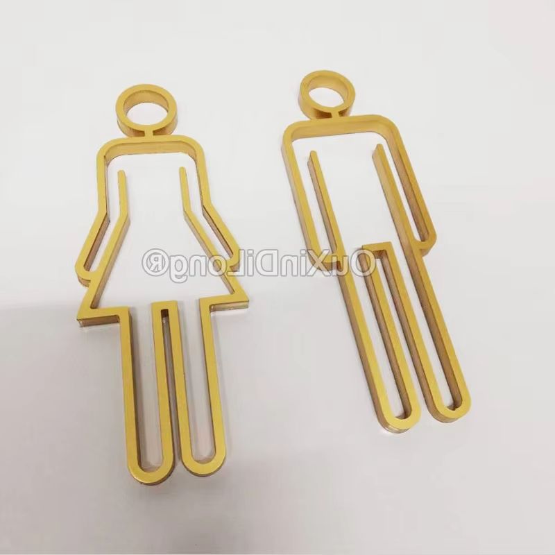 Puste akrylowe znaki toalety z – Home Bathroom Door Signs recenzja i cena