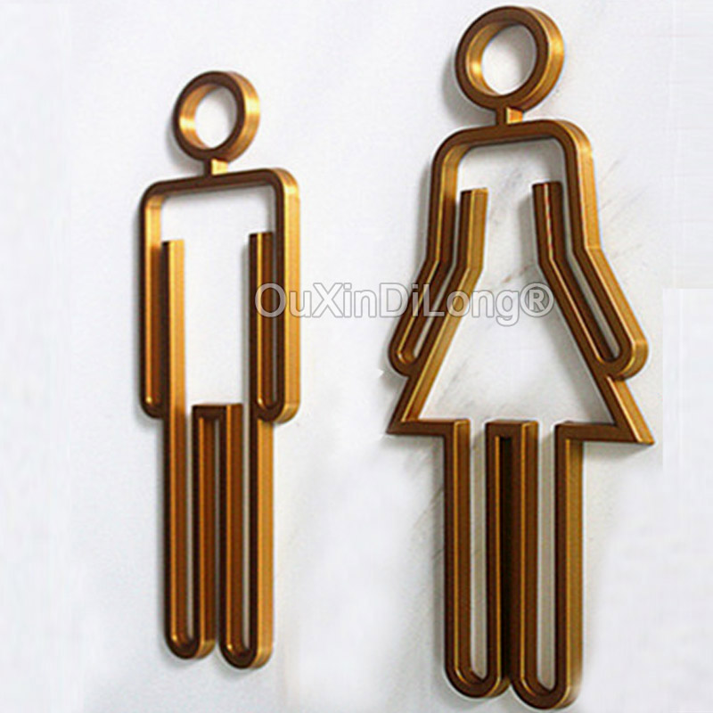 Puste akrylowe znaki toalety z – Home Bathroom Door Signs recenzja i cena