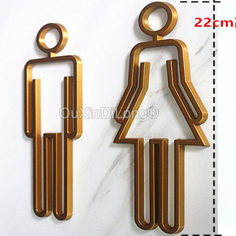 Puste akrylowe znaki toalety z – Home Bathroom Door Signs recenzja i cena