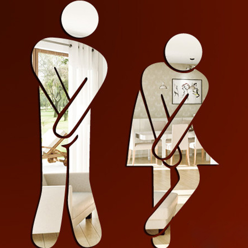 Lustro akrylowe 3D znak na drz – Home Bathroom Door Signs recenzja i cena