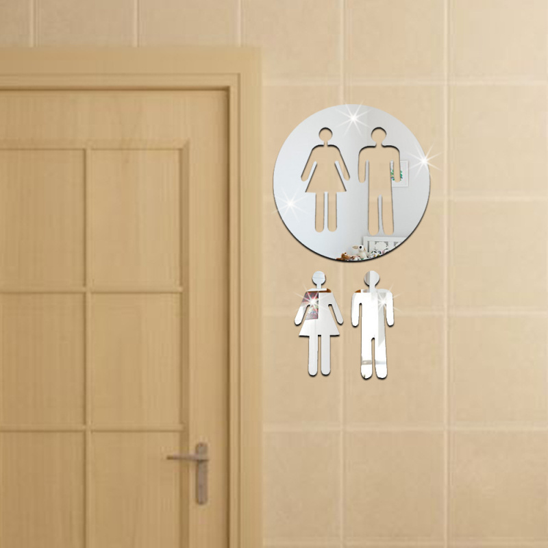 Lustro akrylowe 3D znak na drz – Home Bathroom Door Signs recenzja i cena