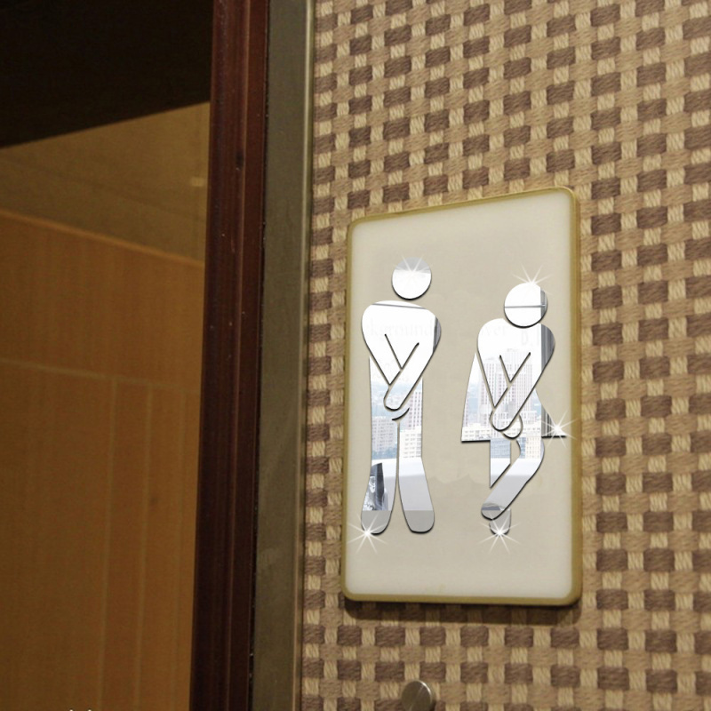 Lustro akrylowe 3D znak na drz – Home Bathroom Door Signs recenzja i cena
