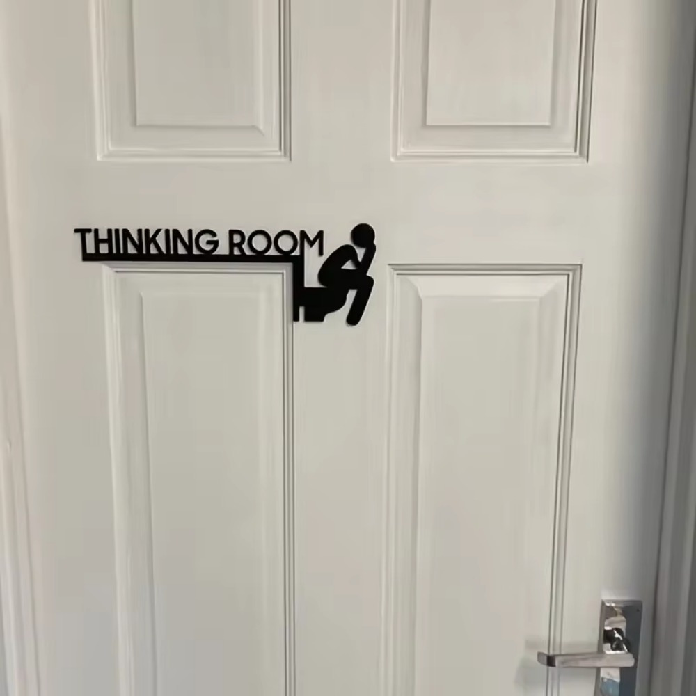 Zabawna tabliczka na drzwi toa – Home Bathroom Door Signs recenzja i cena