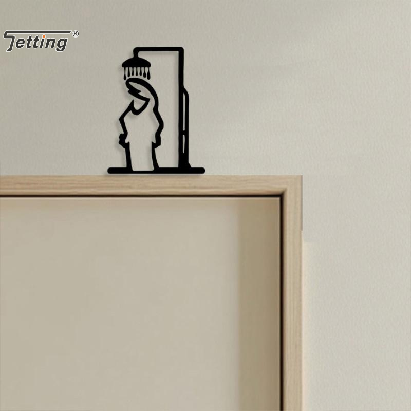 Czarna Figurka Pod Prysznic De – Home Bathroom Door Signs recenzja i cena