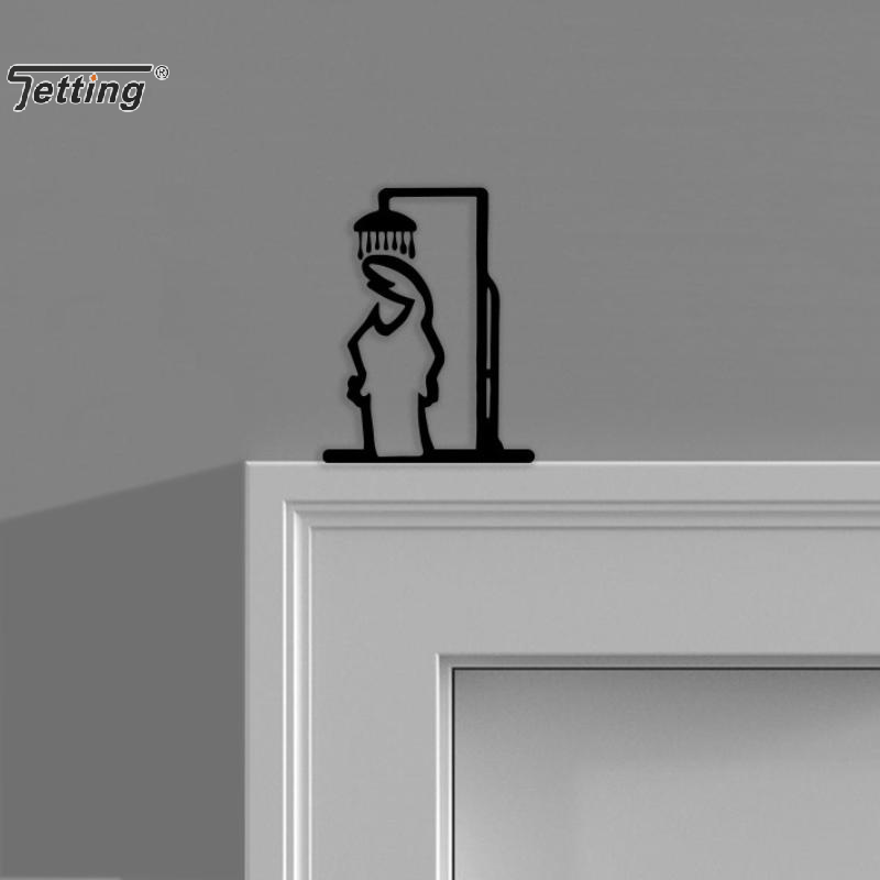 Czarna Figurka Pod Prysznic De – Home Bathroom Door Signs recenzja i cena