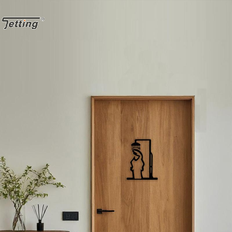 Czarna Figurka Pod Prysznic De – Home Bathroom Door Signs recenzja i cena