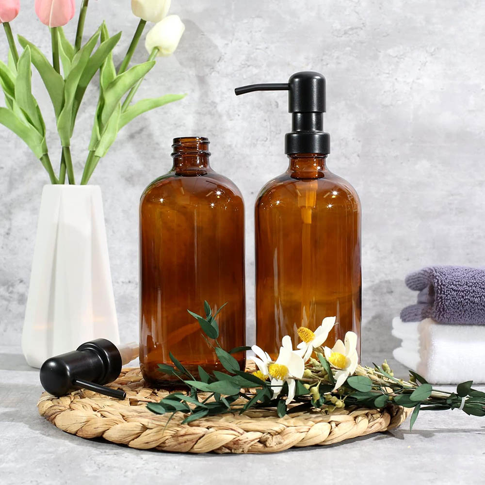 Dozownik do mydła z bursztynow – Home Bathroom Soap Dispenser recenzja i cena