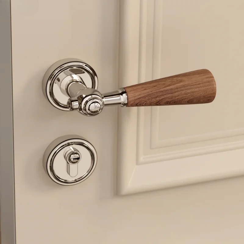 Zamek do drzwi z drewnianą rąc – Home Hardware Bathroom Accessories recenzja i cena