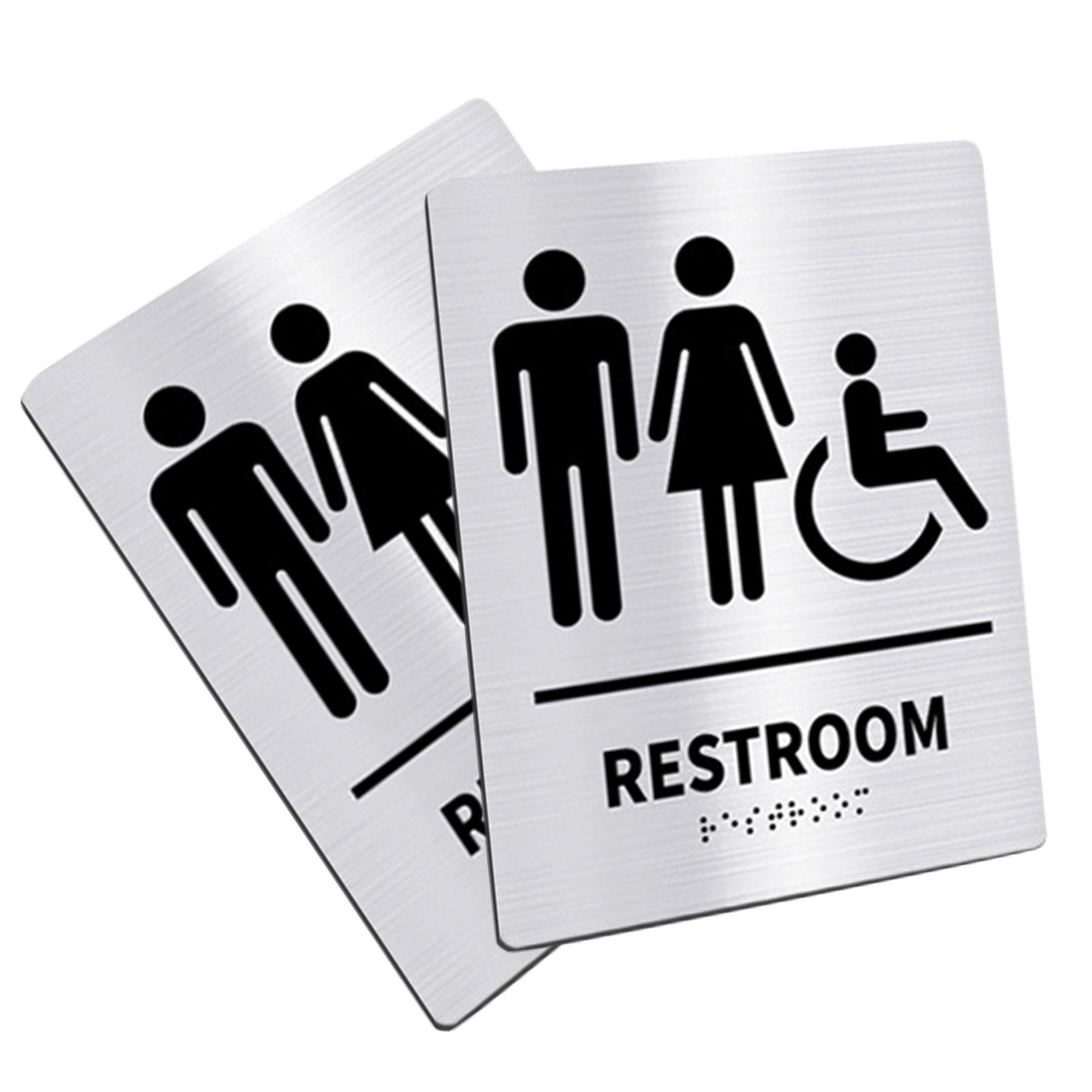 2 szt. Znak toalety ze stali n – Home Bathroom Door Signs recenzja i cena