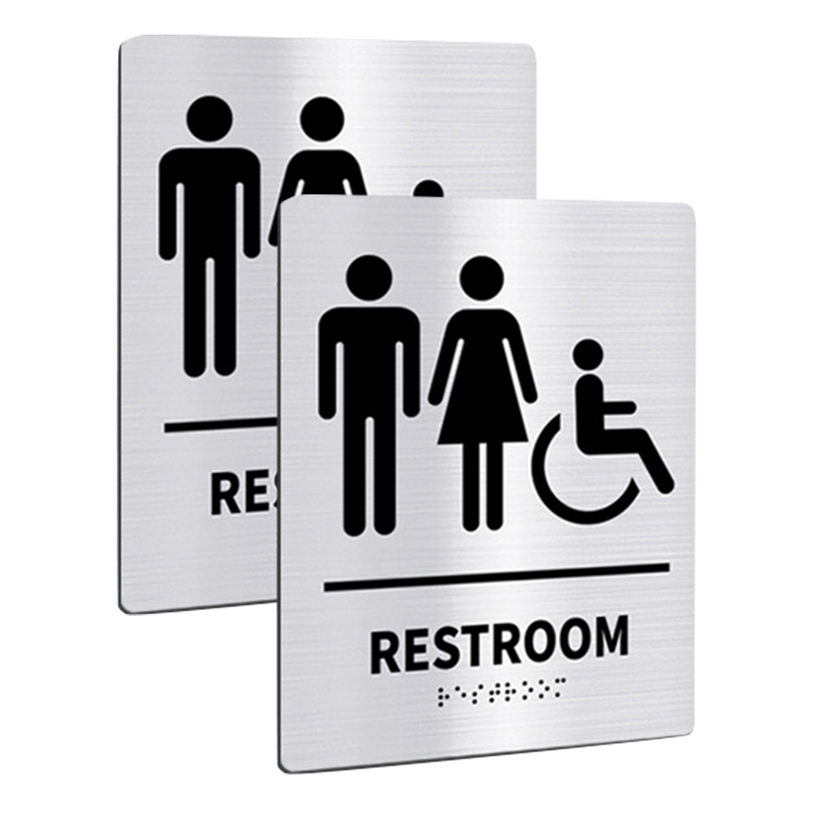 2 szt. Znak toalety ze stali n – Home Bathroom Door Signs recenzja i cena